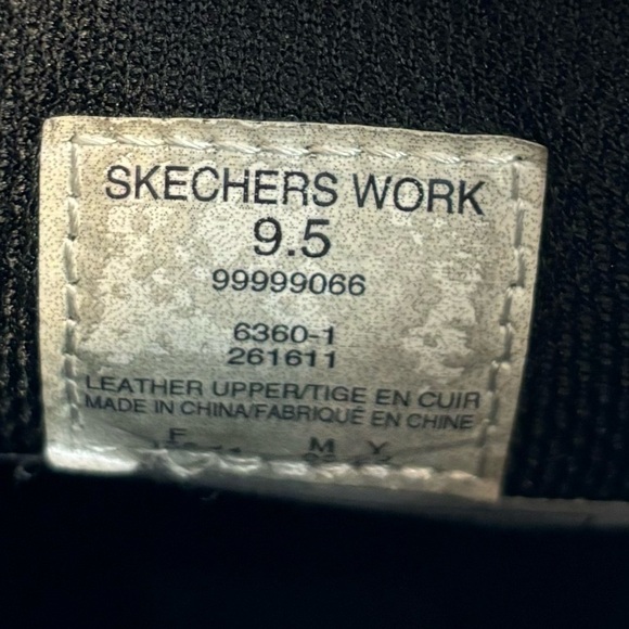 SKECHERS WORK Sz 9.5 Shoes Slip On Steel Toe Composite Plate Work Double Gore - Picture 9 of 9